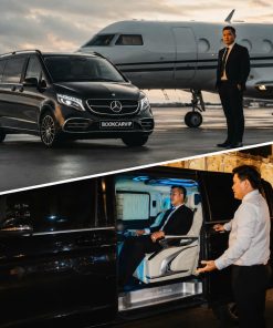Mercedes V-class SUV - Business Class - Accommodates up to 5 people - 5 carry-on bags and 2 standard checked bags - Complimentary bottled water